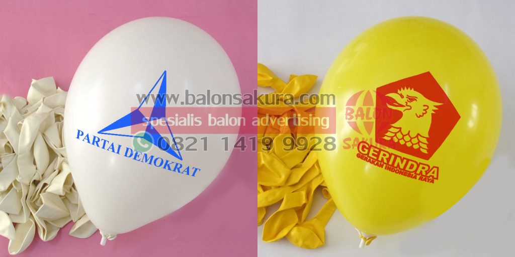 balon sablon partai demokrat gerindra