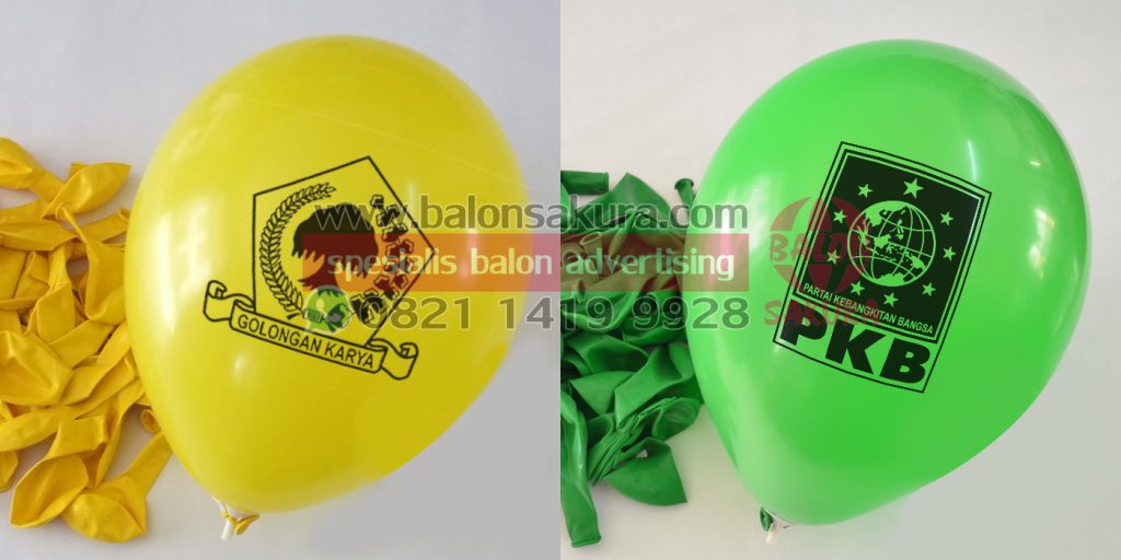 balon sablon partai golkar pkb