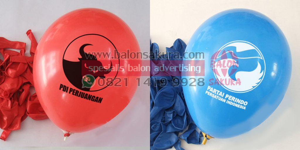 balon sablon partai pdi perindo