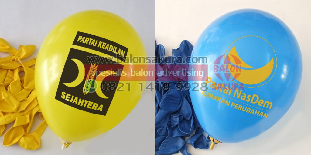 balon sablon partai pks nasdem